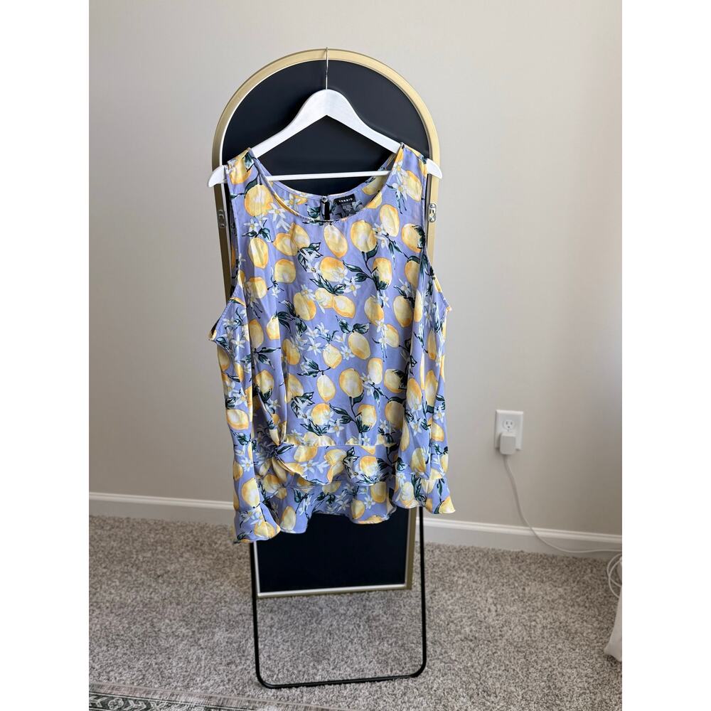 Torrid lemons sleeveless blouse 2/3x